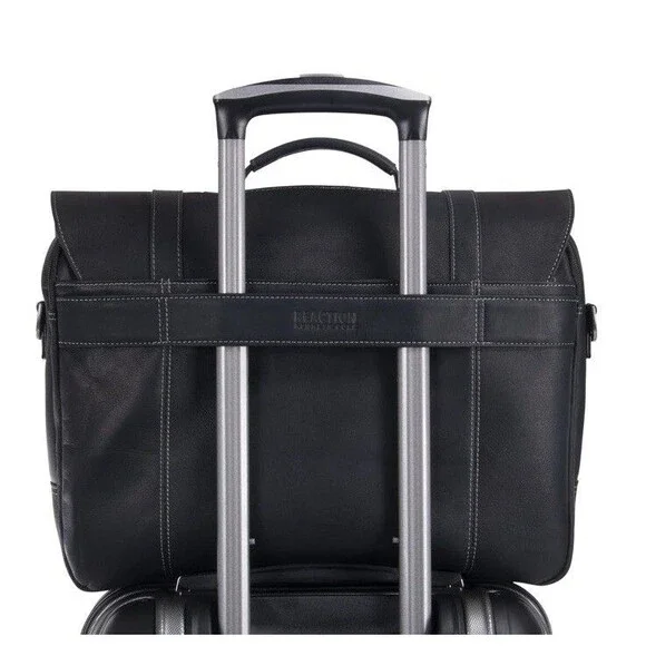 Kenneth Cole REACTION Business 16 Colombian Leather Laptop Messenger Bag